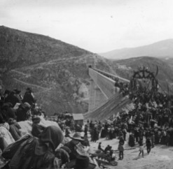 13 de marzo de 1899.- Inauguración del viaducto del Salado y de la línea Linares-Almería. Fuente: colección Cerdá y Rico.